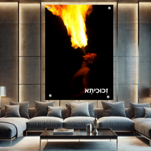 הדפסה על זכוכית יורק אש